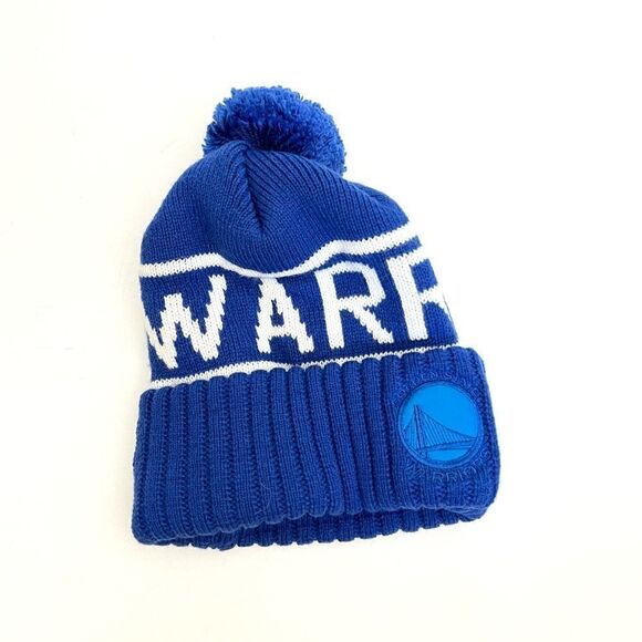 Mitchell & Ness Golden State Warriors Pom Beanie - Picture 1 of 6